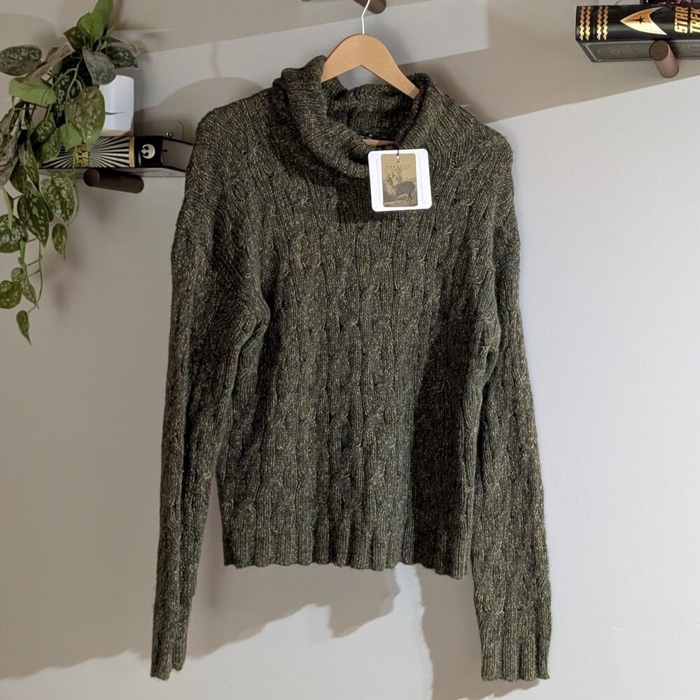 Peruvian Connection | NWT Baby Alpaca Pima Cotton Turtleneck Sweater | Size L